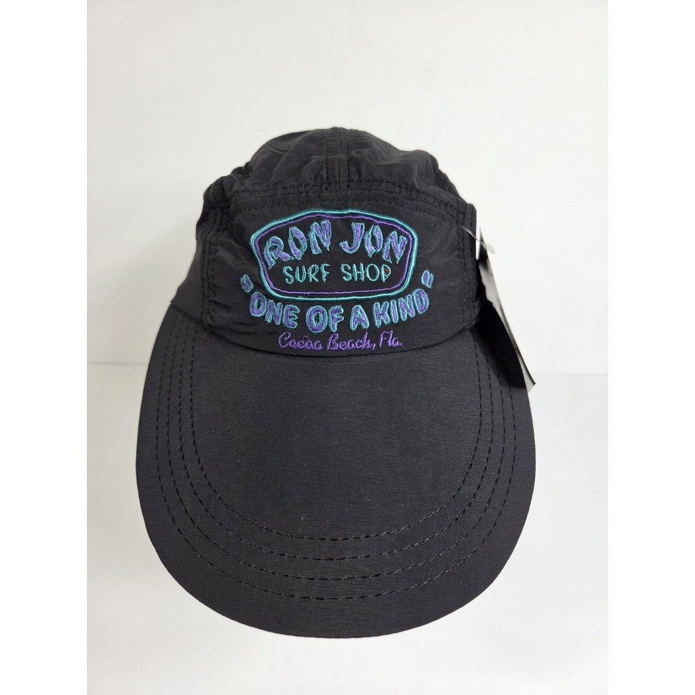 Vtg 90s RON JON Cocoa Beach Surf Shop "ONE OF A KIND" Hat Nylon USA Made W Tags